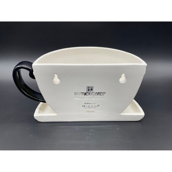 Vintage Mary Engelbreit Wall Pocket Vase Planter Basket Cup of Kindness - Picture 6 of 9